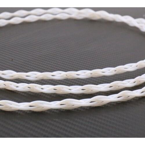 One meter Solid Pure Silver 0.4mm 4 Wire Litz Cable for audio USB RCA cable