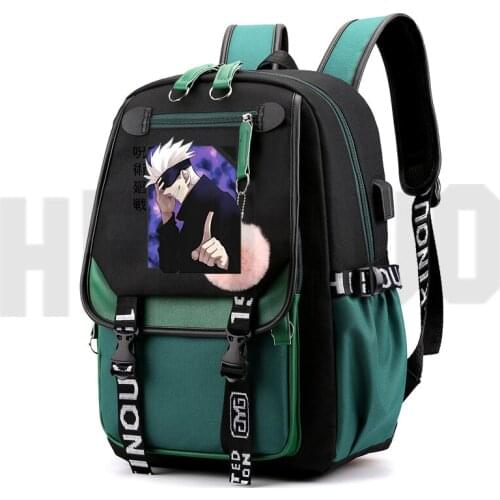 Jujutsu Kaisen High Quality Backpack Women Travel Bags Teenage Kids Zipper Hip Hop Bags Girls Laptop Children Bookbag SchoolBags
