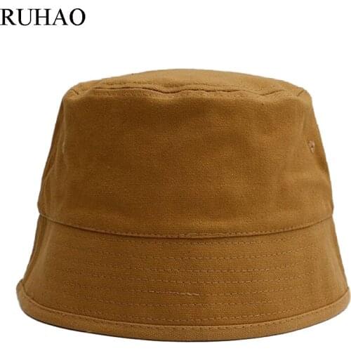 Bucket Hat For Women Girl Fashion Solid Fishing Cap Outdoor Vacation Hat Cap Lady Panama Sun Hat
