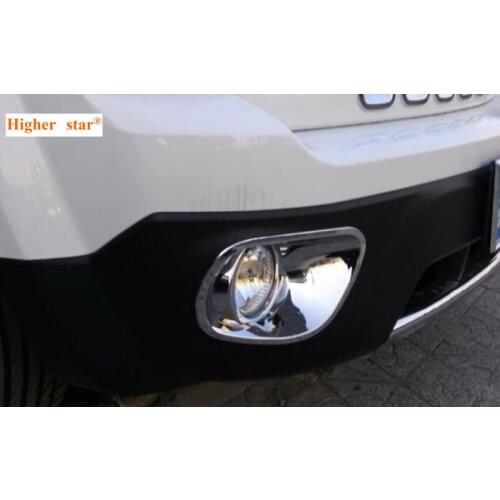 Higher star ABS chrome 2pcs car Front fog lamp decoration cover for PATRIOT 2011-2014