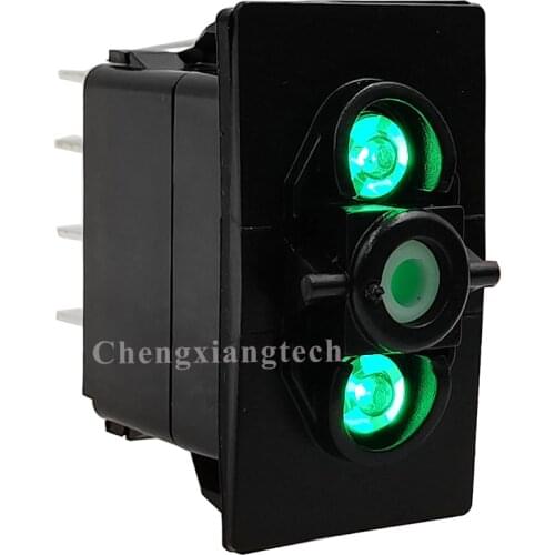 12V/20A 24V/10A Car Boat Marine 4 Pins On Off SPST Green Led Switch Base for Carling Arb Narva 4x4 Rocker Switch