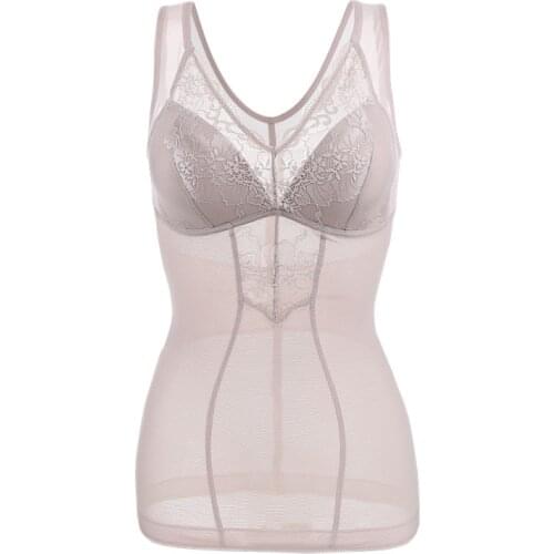 Women Lace Abdomen Tops Underwear Body Sculpting UnderBust Push Up Bra Slimming Tops Body Shapers Tummy Vests