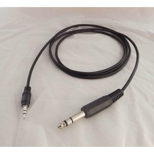 1pcs 5Ft 1/4" 6.35mm TRS Stereo Male To 1/8" 3.5mm Male Plug Mic Aux Cable Cord
