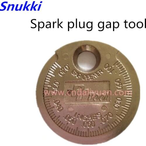 1pc Spark plug gap tool measurement Coin type range gauge 0.6-2.4MM spark plug Gauge Tool one piece with high quality