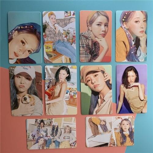 10pcs/set Kpop MAMAMOO photocard High quality HD photo K-pop Mamamoo LOMO CARD Album 2020 Season Greetings new arrivals