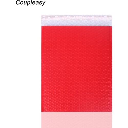 10Pcs/Lot Red Bubble Envelope 28x37cm Shipping Bags Mailer Self Seal Mail Packaging Bags Shockproof Foam Padded Postage Bags