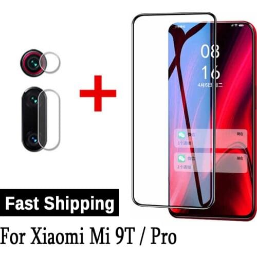 2 in 1 Tempered Glass For Xiaomi Mi 9T Screen Protector & Camera Lens On Xiomi Xiami Xiaomy Mi 9t Pro Protective Glass Film