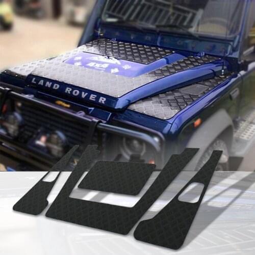 Hot sale off road vehicle auto parts aluminum alloy hood cover bonnet vents fit for Land Rover Defender