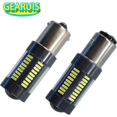 Car Tail Light 1156 LED BA15S/P21W BAU15S/PY21W Auto Brake Light 66 SMD 4014 LED 0.6A 7W 1157 bay15d 7440 7443