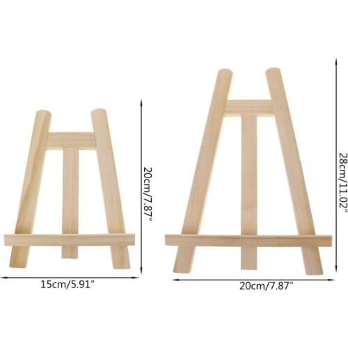 Mini Artist Wooden Easel Wood Stand Display Holder For Party Decoration 15*20cm Triange Easel