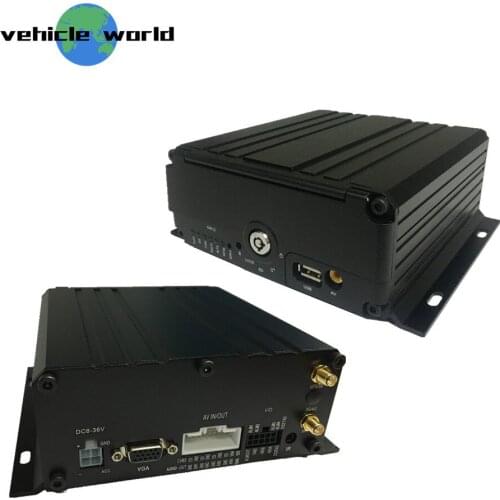 H.264 AHD 1080P 4Channels SD Card HDD Vehicle Car Taxi Trailer Truck School Bus Mobile DVR built in GPS WIFI