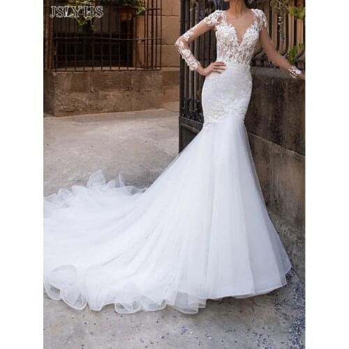 JSLYHS V-neck Wedding Dresses