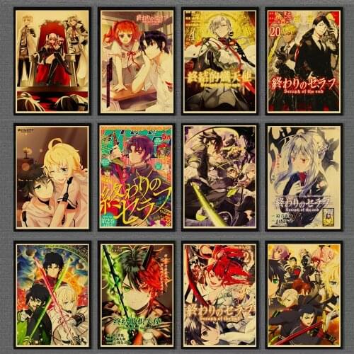 Canvas Painting Anime Seraph of The End Wall Art Posters and Prints Wall Decor Pictures Home Decoration Kids Room Decor