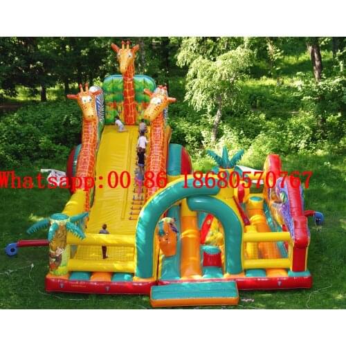 China Guangzhou) inflatable slides, inflatable castles, Inflatable pool slide Obstacle course TOB-193