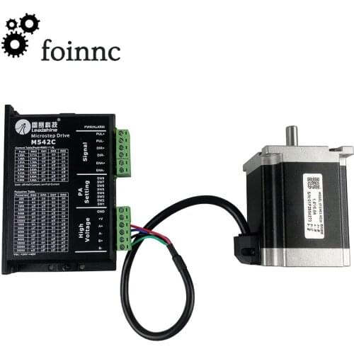 Leadshine 2 Phase NEMA23 2.3NM Stepper Motor Kit 57CM23+M542C Input Voltage 20-50VDC