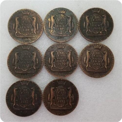 1764-1781 Russia 10 KOPECKS COIN COPY commemorative coins-replica coins medal coins collectibles