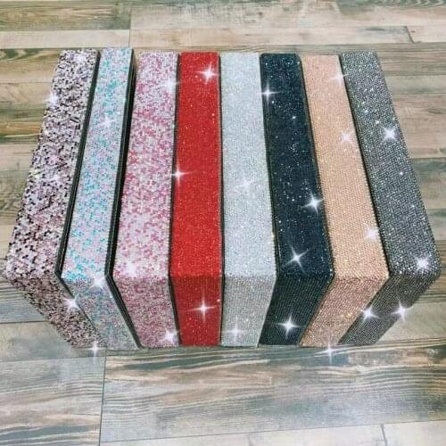 Cosmetics Jewelry Rhinestone Desktop Storage Box Dressing Table Skin Care Makeup Tray Perfume Lipstick Jewelry Rack Holder Gifts