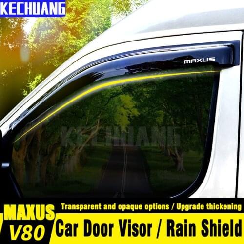 For MAXUS V80 Car Door Visor LDV V80 Rain Shield window strip Decorative strip