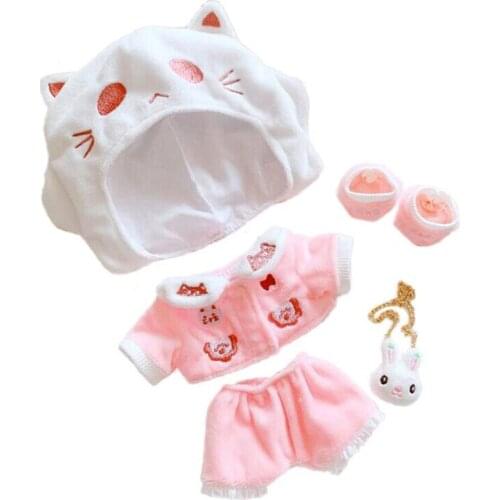 5pcs/lot Doll Clothes For 20cm EXO Doll inclued hat+suit Toy Clothes for Korea Kpop EXO idol Dolls Accessory