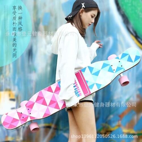 Long Board Skate Scooter Maple Dance Board Road Walking Brush Street Professional Boys and Girls Adult Scooter