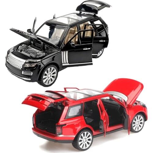 1:24 for Lands Rover Toy Car Model SUV Sound and Light Diecasts & Toy Vehicles Kids Toys Boys Cars