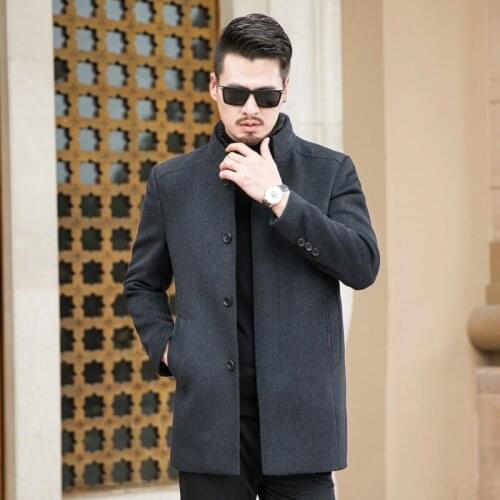 Big 8XL 7XL 6XL 2 in 1 Winter Men Coat Fashion Brand Clothing Fleece Lined Thick Warm Woolen Overcoat Male Wool Blend Mens Coat