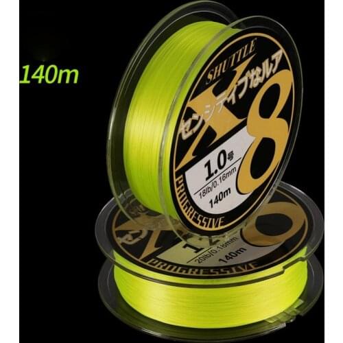 Braid WX8 Fishing Line 140M 8 Stands Multifulament PE Line 15 18 20 22 28 40 50 60 70LB Wire Carp Fishing Line Smooth