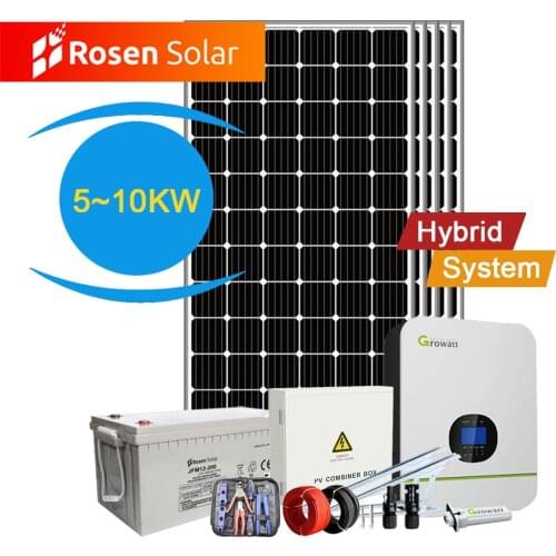 Complete Solar Energy System 3Kw 5kw 10kw Solar Panel Kit Hybrid System Price