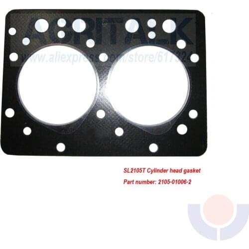 Cylinder head gasket for Fujian Lijia engine SL2100T/ SL2105T / SL2108AB / SL2110AB, check the shape firstly, Part number