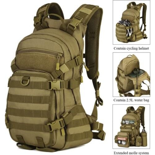 Protector Plus Climbing Hiking Bag Military Backpack Rucksack 25L Outdoor Backpack Camping Backpack Waterproof Bag Features: - M