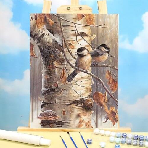 Animal Bird Coloring By Numbers Painting Set Acrylic Paints 40*50 Boards By Numbers New Design Crafts For Adults Handiwork