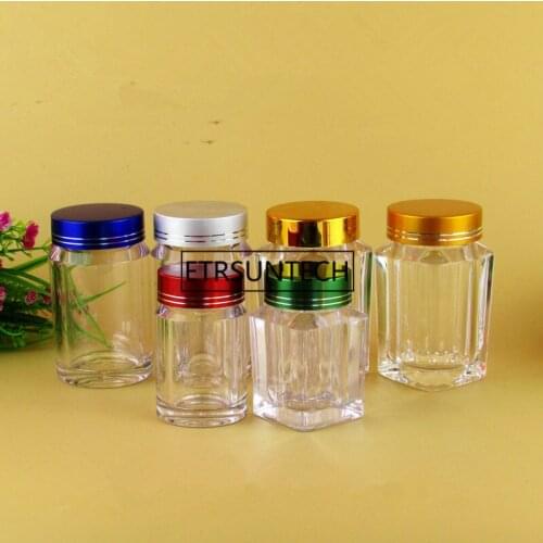 30ml 60ml high-grade transparent PS empty medicine bottle,health care products bottles with cap F1454