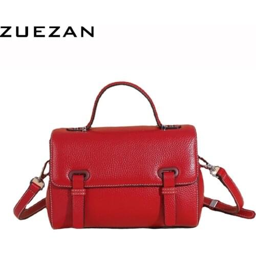 Flap Satchel, 2 Straps, Real Cows skin, Women Genuine Leather Handbag,Messenger Bag, Female Shoulder Cross-body Bag, D063
