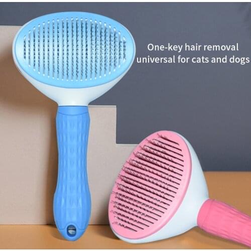 Dog Hair Removal Brush Grooming Cat Comb Pet Supplies Comb Hair Cleaner Flea Pet Dog Comb Grooming Fee Automatic Brush Trimmer