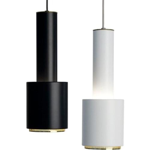 Nordic Artek Plated Metal Led E27 Pendant Light white or black Painted Metal Dining Room Led Hanging Lamp Fixture