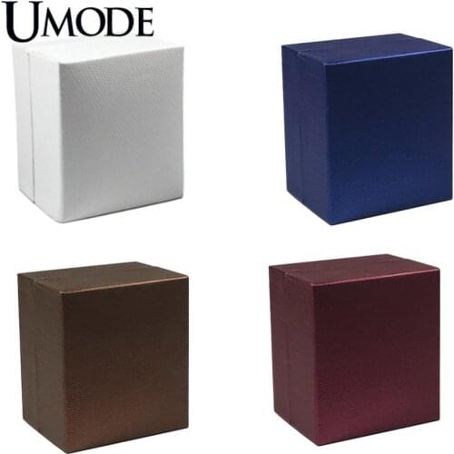UMODE White Blue Gold Red Jewelry Box for Earrings Rings Necklaces Bracelets Accessories for Women Men