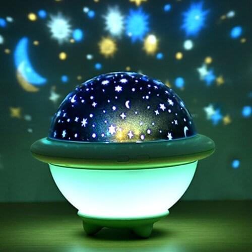 USB Night Light Star Sky Projector Gwiazd LED Projection Nursery Lamp Bedroom Beside For Children Kids Gift Home Decoration