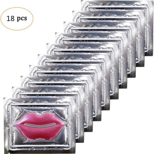 18pc A Set Moisture Lip Care Gel Masks Moist Water Highlight Lips Repair Dry Mouth Prevented Sex Beauty Lip balm Gift Men Women
