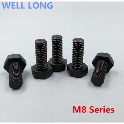 Hexagonal Nylon Screw Bolt Black Plastic Screw Hexagon Bolt Plastic Screw, M8 Series