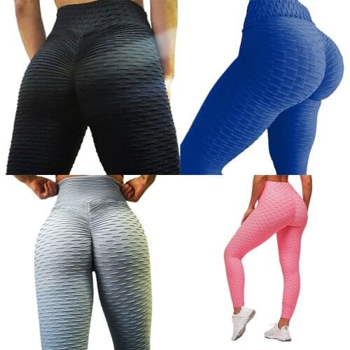 Butt Lifting Anti Cellulite Leggings for Women High Waisted Yoga Pants Workout Tummy Control Sport Tights