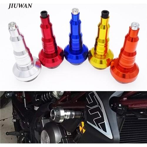 1 Pcs Universal Aluminum Motorcycle M10 Frame Slider Falling Protector Anti Crash Ball Engine Crash Pad For Suzuki Kawasaki