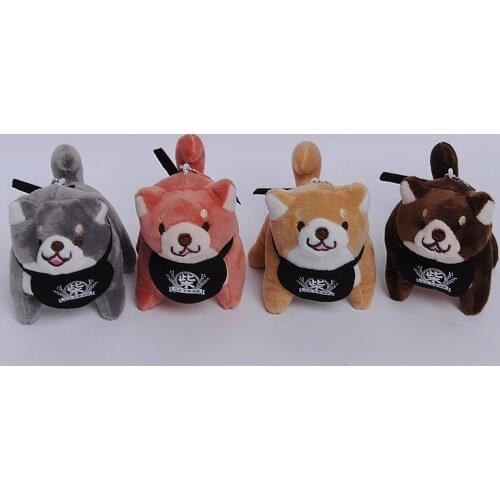 20Pc/Lot 10cm Mixed Japanese Shiba inu Dog plush Keychain Toy Small Pendant Claw Machine Doll Toy
