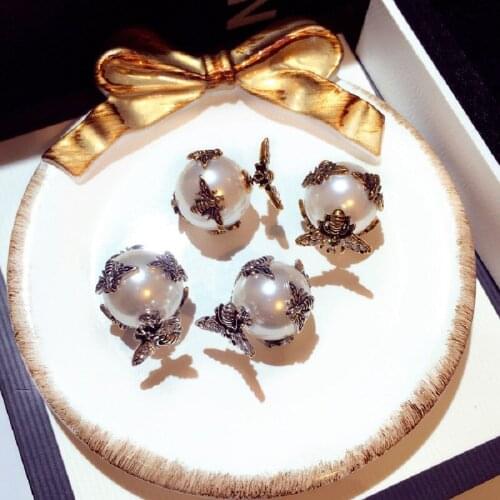 2021 Fashion Korean European and American Earrings Exquisite Pearl Inlaid Zircon Temperament Versatile Dual-Use Earrings women