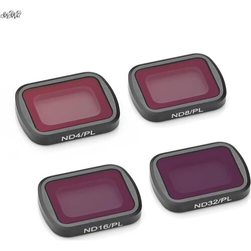 4pcs osmo Pocket lens Filters kit ND-PL ND4 + ND8 + ND16 + ND32 Filters For DJI osmo Pocket camera Handheld gimbal accessories