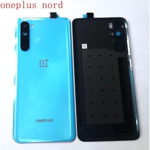 6.44" Original For oneplus nord Battery cover back rear door housing For one plus nord back frame glass parts AC2001 AC2003