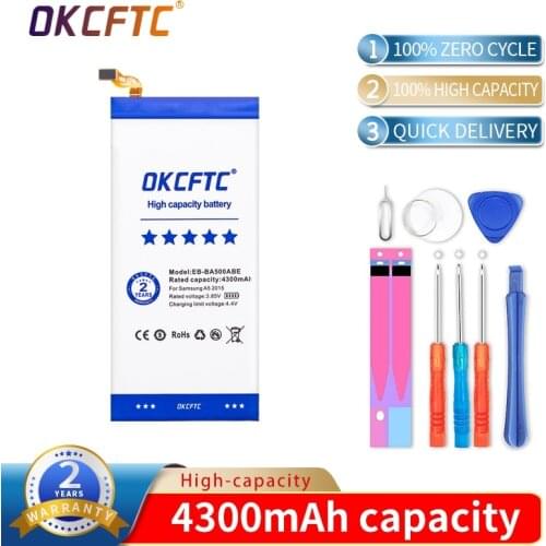 Battery for Samsung Galaxy A5(2015 edition) A500 SM-A500F A500F A500K SM-A500FU A5000 A5009 EB-BA500ABE 4300mAh
