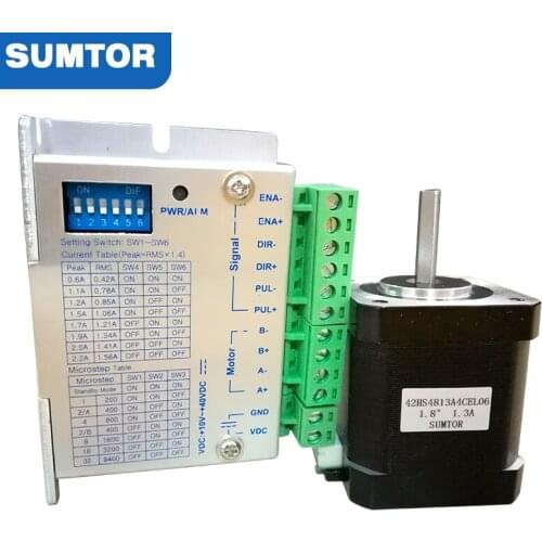 24V 32 subdivision M422 driver with nema 17 stepper motor 48mm motor body length 52N.cm holding torque