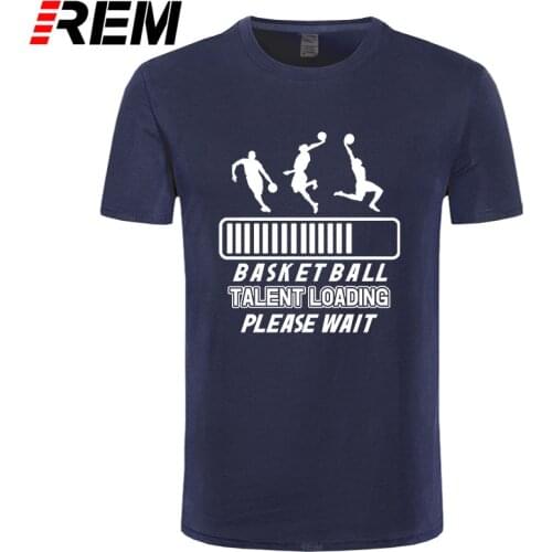 REM tee basketball TALENT LOADING Funny Print Men T Shirts Fashion Cotton Short Sleeve Cool Hip Hop Streetwear Mens Sportsw Top