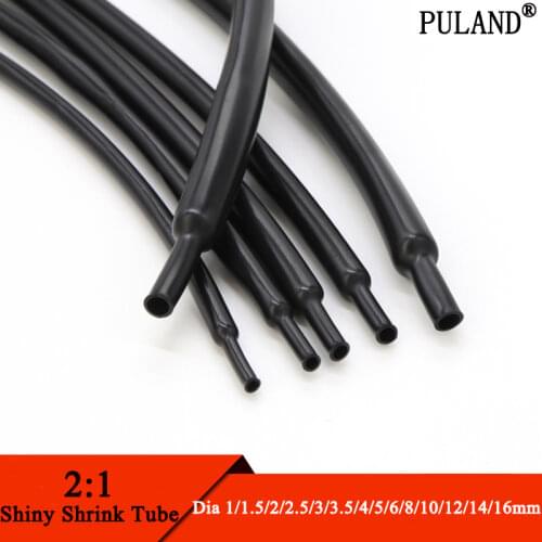 1mm~16mm Diameter 2:1 Flexible Shiny Heat Shrink Tube Soft Elastic Cable Sleeve Professional Audio Earphone Line Wire Wrap Cover