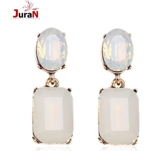 JURAN Hot Sale High Quality OL Style Women Drop Earrings 3 Colors Geometric Earrings Fashion Jewelry Wholesale W3307